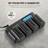 Kit chargeur + 4 Batteries type NP-F750 5600mAh