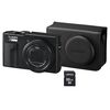 Appareil photo compact / bridge numérique Panasonic Lumix DC-TZ99 Noir + étui cuir + carte 32 Go
