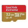 photo SanDisk microSDHC 32 Go Extreme UHS-I 667x (100Mb/s) + adaptateur