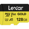 Cartes mémoires Lexar microSDXC 128 Go Professional Gold series UHS-II (280 Mb/s) 
