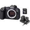 Appareil photo Hybride à objectifs interchangeables Canon EOS R6 II Boitier nu + 3 batteries suppl. + chargeur + carte 64 Go