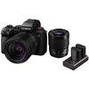 Appareil photo Hybride à objectifs interchangeables Panasonic Lumix S5 II + 28-200mm + 50mm F1.8 + 2 batteries suppl. + chargeur