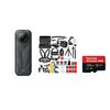 Caméras d'action Insta360 Camera X5 Standard Bundle + Kit accessoires + Carte 128Go